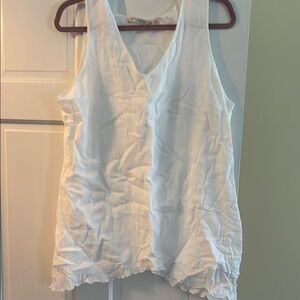 White Sleeveless Women's Top